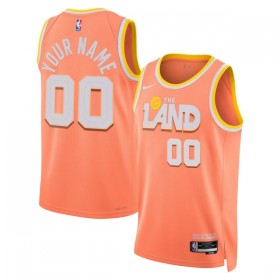 Camiseta Hombre NBA Cleveland Cavaliers Personalizadas 2025-26 Nike City Edition Naranja Swingman